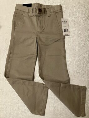 Chaps Boys Tan Straight-Leg Pants